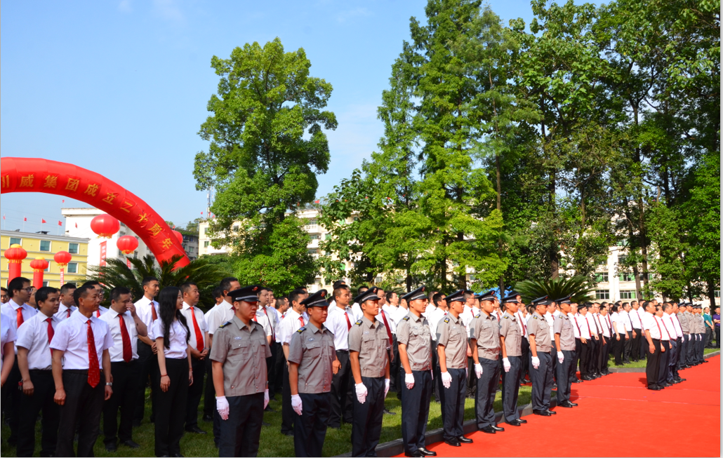 集团隆重举行成立二十周年升旗仪式(图3)